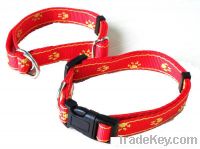 Sell red new year pet collar