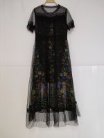 women's tulle dress printed