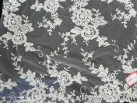 Sell bead embroidered fabric 5478