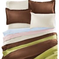 Sell 350TC Striped Sateen Egyptian Cotton Duvet Cover with Shams