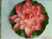 18cm Artificial Flower Sleeping Lotus Handicraft for Home Decoration