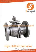 Sell flanged high platform ball valve
