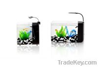 Acrylic Mini Aquarium MAS-0200 (Black & white)