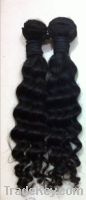 Sell natural raw human hair weaving bulk length 12" to 38" curly wavy