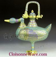 Sell Chinese China Cloisonne Copper Bronze Enamel  Pot T2