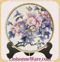 Sell Chinese China Cloisonne Copper Bronze Enamel Plate Dish 1