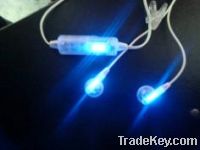 Sell LED earphone with flashing