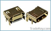 Sell HDMI A type Right Angle, Receptacle, Through Hole, Standard Type