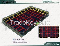 fitness sport trampoline, customized amusement indoor trampoline park, amusement playground equipment