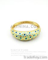 Sell 2012 fashion jewelry gold plated pastoral style bangle