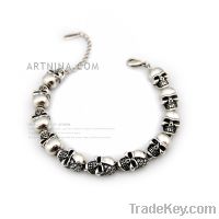 Sell newest high quality antique fashion skull bracletes