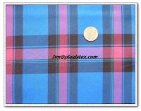 Sell polyester/cotton and polyester yarn dyed plaid 58/60