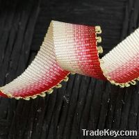 Sell polyester rainbow color woven ribbon