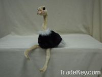 Sell plush ostrich toy, stuffed fur animal toy.