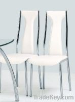 Sell Chrome PVC Dining Chair, Made of Steel Pipe