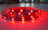 waterproof flexible Red led strip 5m, car led strip lights black board 60led/m 5050 LED strip light