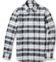 Sell Men's check plaids buttondown longsleeve shirt