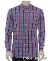 Sell Men's oxford gingham long sleeves shirt