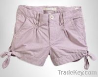 Sell Ladies' cotton stripes short pants
