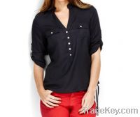 Sell Ladies' Foldable sleeves Casual Blouse