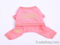Sell warm dog 2 pieces jumper in Pink,
