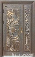 Sell Aluminum Carved/Mould Pressing Door Durable Exterior Door
