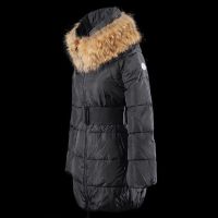 Mon-cler Down Fashion Women Coats With Waistband And Fur Collar