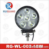 18W LED Work Lights, Spot Lamp Type Round (RG-WL-002) with CE