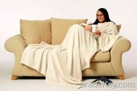 Sell snuggy blanket with sleeves 100% polyester