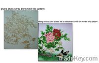Sell China handicraft works cloisonne enamel craft painting as decor