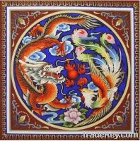 Sell Chinese handmade art painting cloisonne folk art painting