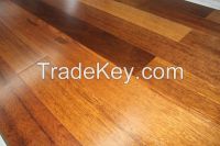 Smooth Merbau engineered wood flooring