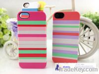 Sell colorful rainbow case for iphone 5 color combination phone cover