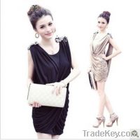 modern young ladies silk dress 2012 hot