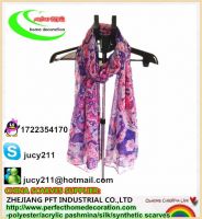 china printed polyester scarves, fashion scarf, UK atmosphere brand