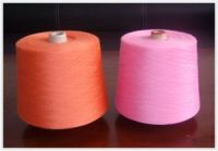 dope dyed polyester spun yarn, 21S/1