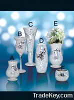 Sell Modern Handmade Silvery Mirrored Mosaic Flower Glass Vase