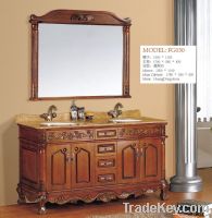 Sell Double vanities Oak wood bathroom cabinets