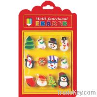 Sell Christmas eraser topper packed in blister card