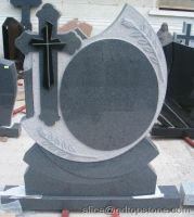 Sell grey granite tombstone