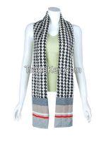 fashionable print knit cashmere scarf
