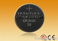 Sell CR2025 button cell batttery, lithium battery, coin cell