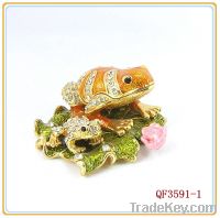 Sell frog decorative jewelry box/frog designed gift item (QF3591)