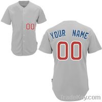 Cubs Away Any Name Any # Custom Personalized Baseball Uniforms