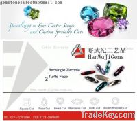 wholesale Machinecut cubic zirconia sell CZ gems