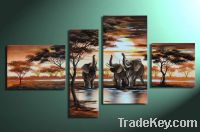 Sell abstract group oil painting craft art paintings