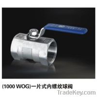 Sell stainless steel 1000PSI 1-pc ball valve