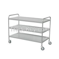S/S trolley with 2 layers or three 3 layers optional