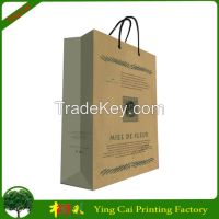 2015 New fancy custom logo printed shopping bag , gift bag, paper bag with handle