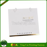 China Paper bag supplier, New style white paper bag, Custom shopping gift bag